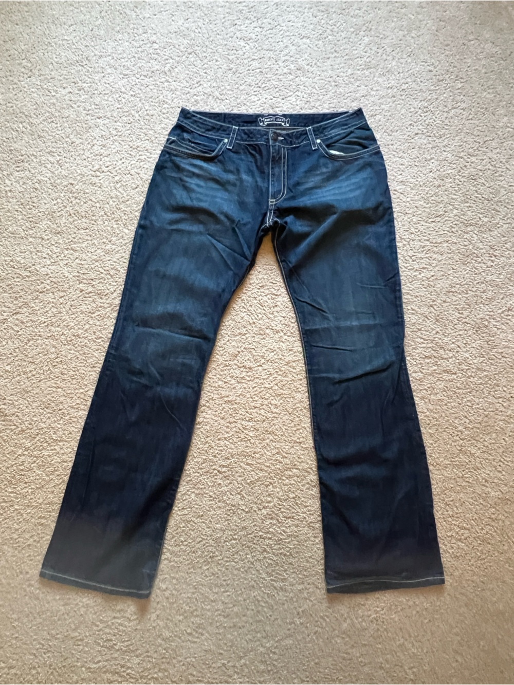 Dark Blue Men’s Jeans - Classic Straight Leg